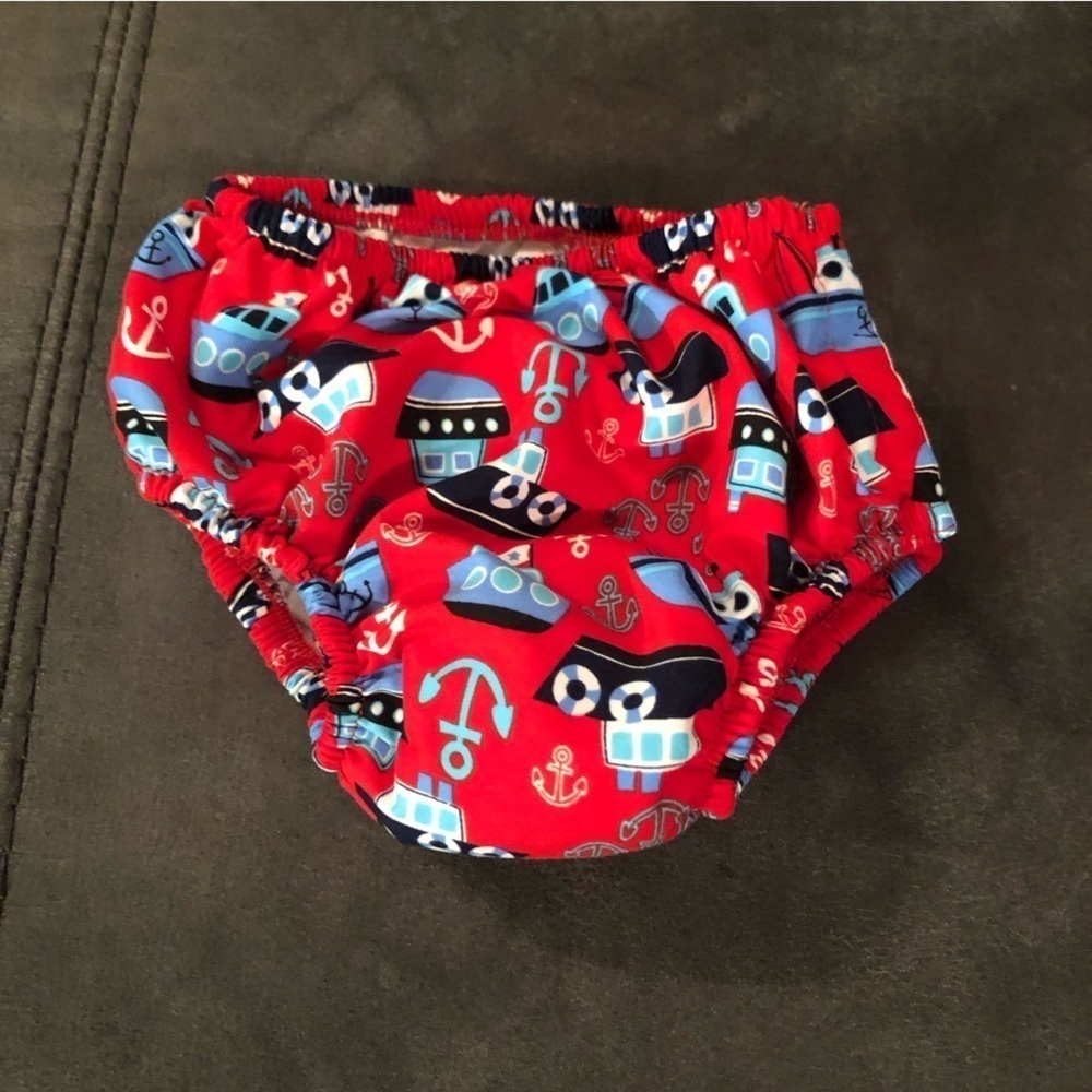 Pirate Theme Washable Swim Diaper Size 12-18 Months